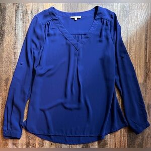 41 Hawthorn Royal Blue V-Neck Blouse